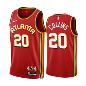 6864534068aae_1 Men's Atlanta Hawks #20 John Collins 2022/23 Red Icon Edition Stitched Jersey