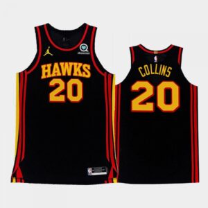 68645347aeb70_1 Men's Atlanta Hawks #20 John Collins 2020-21 Black Stitched Jersey