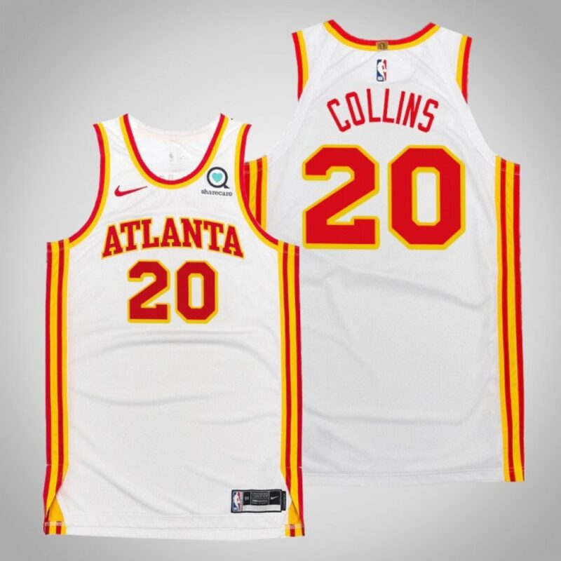 68645352d5033_1 Men's Atlanta Hawks #20 John Collins 2020-21 White Stitched Jersey