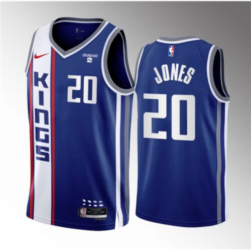 686454049e059_1 Men's Sacramento Kings #20 Colby Jones Blue 2023/24 City Edition Stitched Basketball Jersey