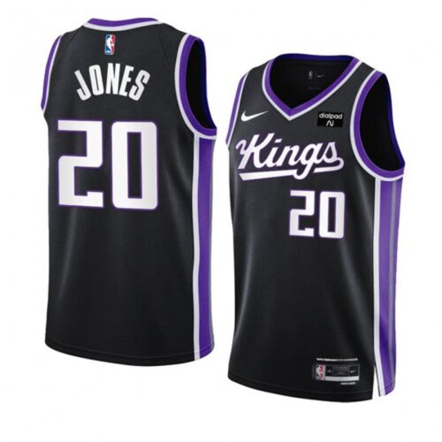 6864540c19be4_1 Men's Sacramento Kings #20 Colby Jones Black 2023/24 Icon Edition Swingman Stitched Basketball Jersey