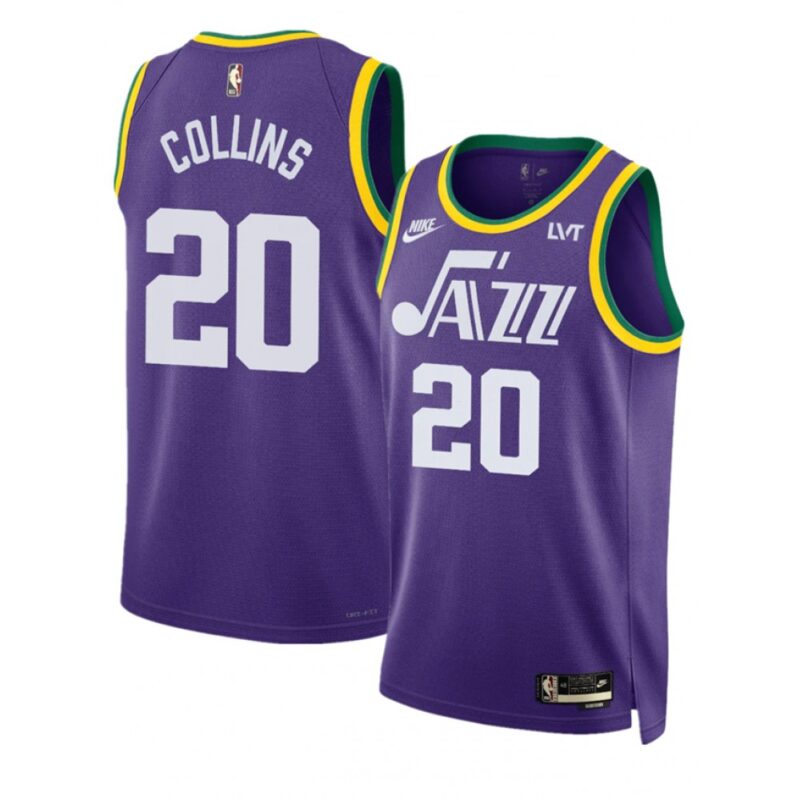 68645413ec674_1 Men's Utah Jazz #20 John Collins Purple 2023 Classic Edition Stitched Basketball Jersey