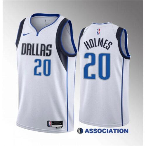 6864541f1b038_1 Men's Dallas Mavericks #20 Richaun Holmes White 2023 Draft Association Edition Stitched Basketball Jersey