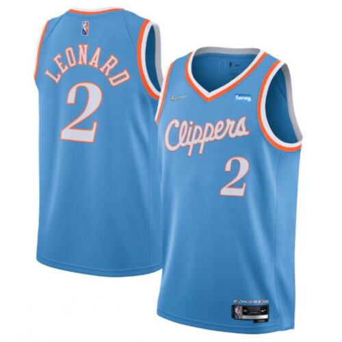 6864548cd9787_1 Youth Los Angeles Clippers #2 Kawhi Leonard 2021/22 City Edition Light Blue 75th Anniversary Stitched Basketball Jersey