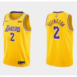6864550c65f02_1 Men's Los Angeles Lakers #2 Wayne Ellington Yellow Stitched Basketball Jersey