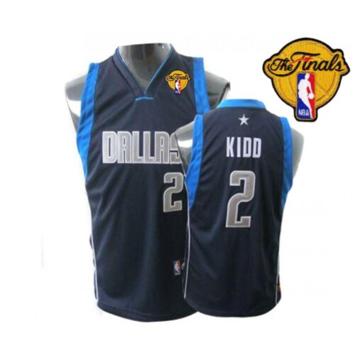 6864552d944a3_1 Mavericks 2011 Finals Patch #2 Jason Kidd Dark Blue Stitched Youth NBA Jersey