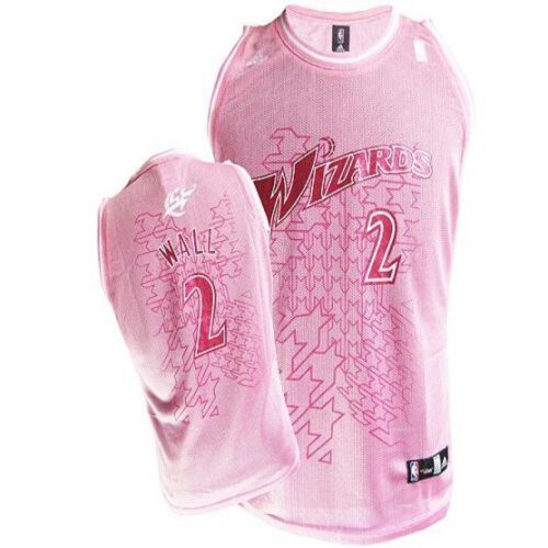 6864554a647b4_1 Wizards #2 John Wall Pink Women Fashion Stitched NBA Jersey