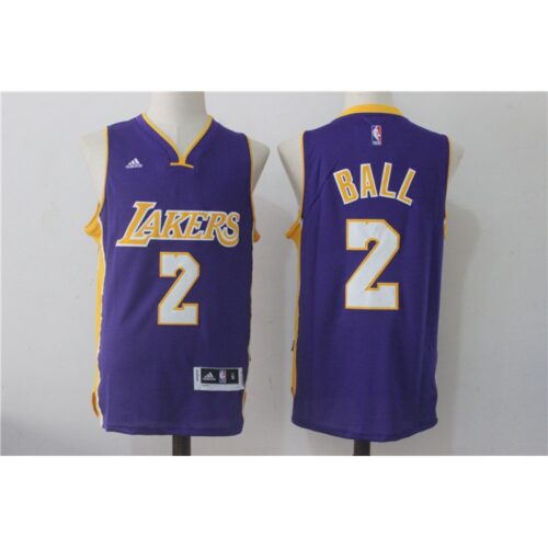 686455bf06258_1 Men's Los Angeles Lakers #2 Lonzo Ball Purple Stitched NBA Jersey
