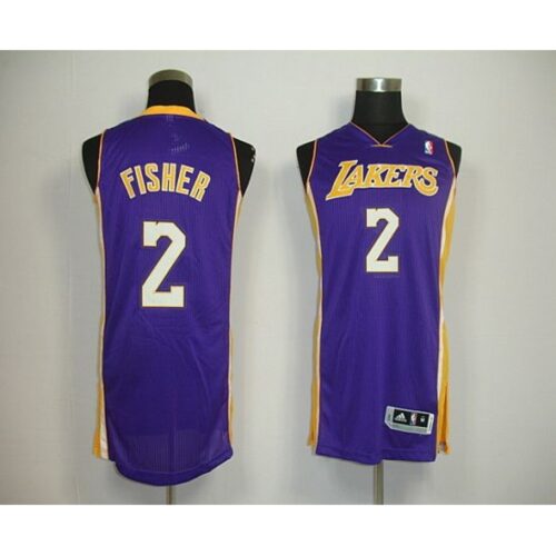 686455c34cf04_1 Revolution 30 Lakers #2 Derek Fisher Purple Stitched NBA Jersey