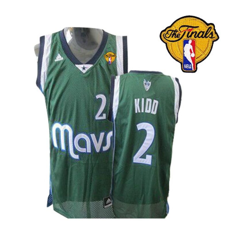 686456113c4fd_1 Mavericks 2011 Finals Patch #2 Jason Kidd Green Revolution 30 Stitched NBA Jersey
