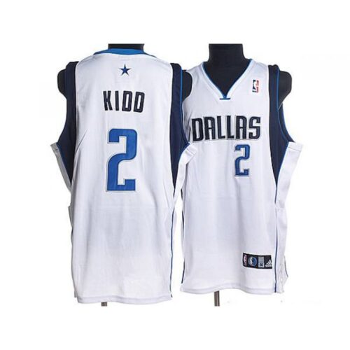 68645618c2ec0_1 Mavericks #2 Jason Kidd Stitched NBA White Jersey