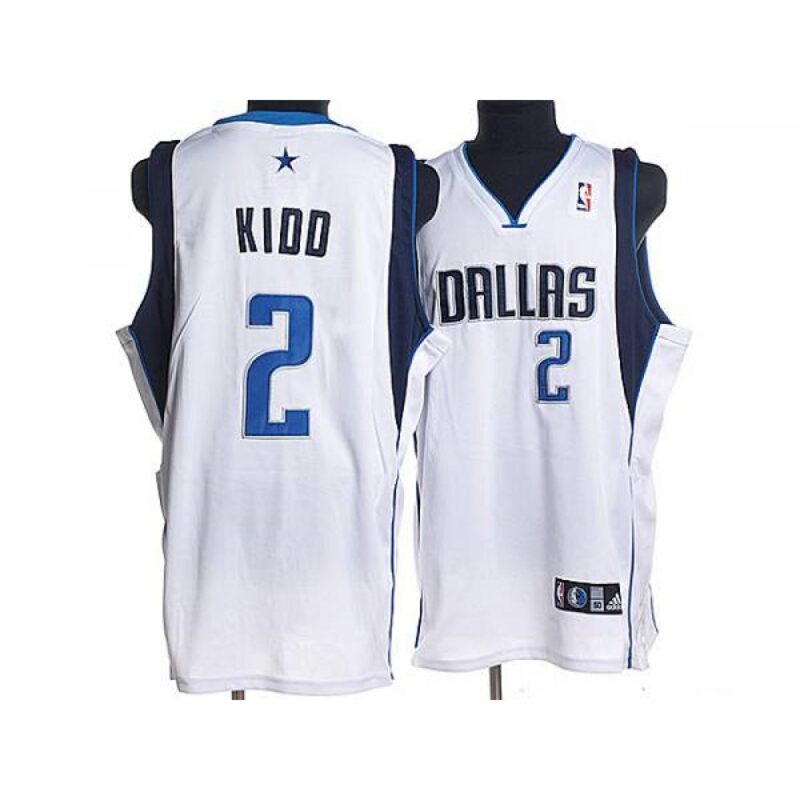 68645618c2ec0_1 Mavericks #2 Jason Kidd Stitched NBA White Jersey