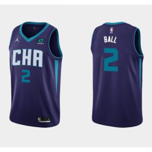 6864562bd88cd_1 Men's Charlotte Hornets #2 LaMelo Ball Purple Stitched Basketball Jersey