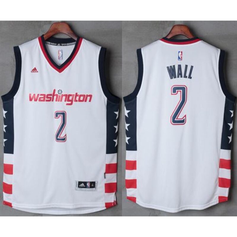 68645646b0696_1 Wizards #2 John Wall New White Home Stitched NBA Jersey