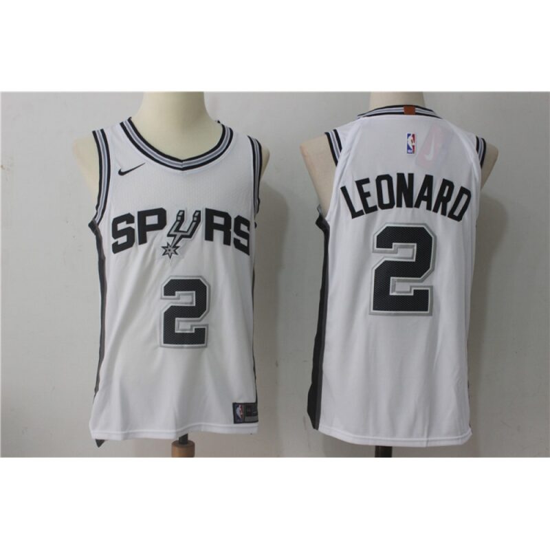 6864565e60dea_1 Men's San Antonio Spurs #2 Kawhi Leonard White Stitched NBA Jersey