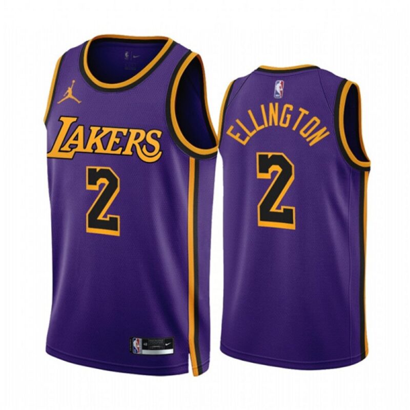 686456c56d21d_1 Men's Los Angeles Lakers #2 Wayne Ellington 2022/23 Purple Statement Edition Stitched Basketball Jersey