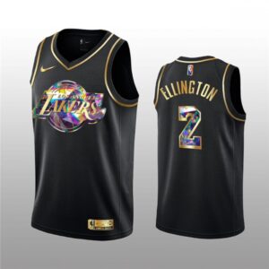 686456dd4b62f_1 Men's Los Angeles Lakers #2 Wayne Ellington 2021/22 Black Golden Edition 75th Anniversary Diamond Logo Stitched Basketball Jersey