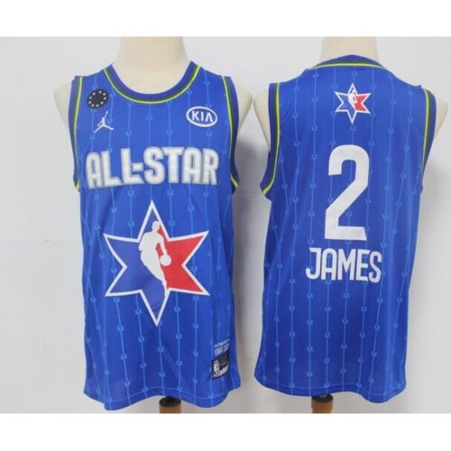 686456e16ddd3_1 Men's Los Angeles Lakers #2 LeBron James Blue 2020 All-Star Stitched NBA Jersey