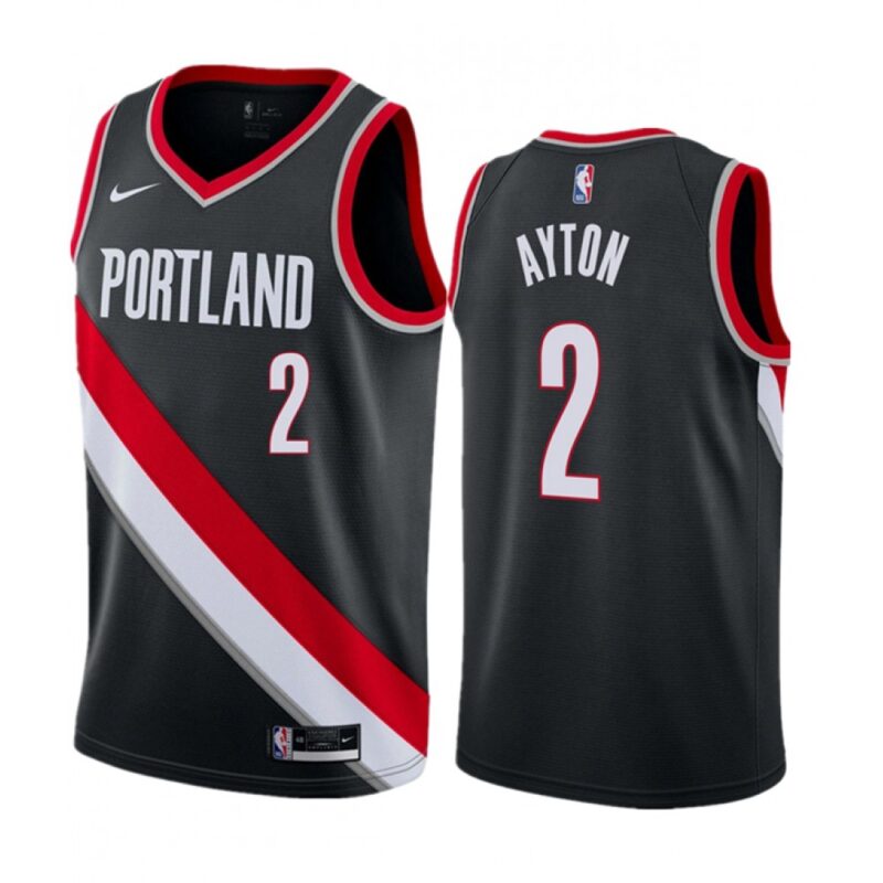 686458116ac67_1 Men's Portland Trail Blazers #2 Deandre Ayton Black 2023 Icon Edition Stitched Basketball Jersey
