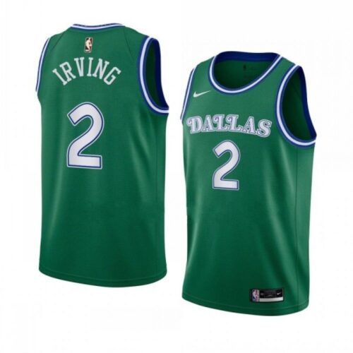 68645842b1c76_1 Men's Dallas Mavericks #2 Kyrie Irving Green Classic Edition Stitched Basketball Jersey