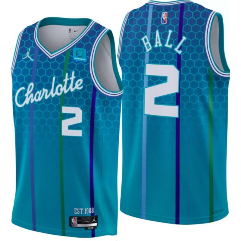 6864585a40630_1 Men's Charlotte Hornets #2 LaMelo Ball Blue 2021/2012 City Edition Stitched Jersey