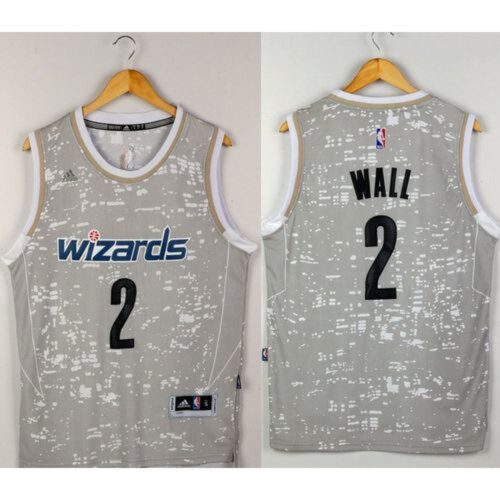 68645868c7dfc_1 Wizards #2 John Wall Grey City Light Stitched NBA Jersey