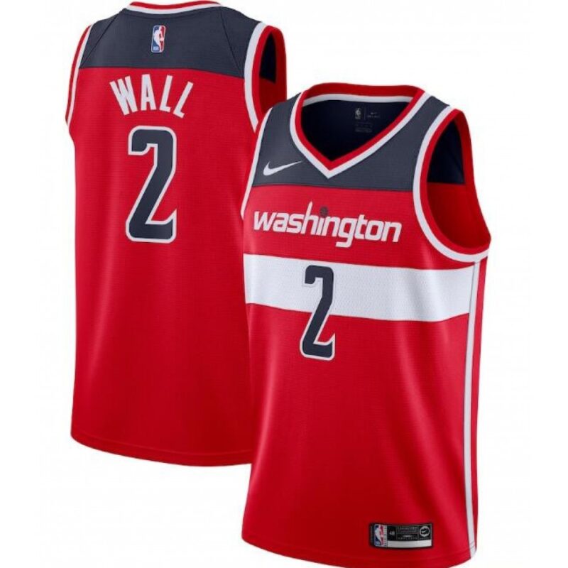 686458741e252_1 Men's Washington Wizards #2 John Wall Red Icon Edition Swingman Stitched Jersey