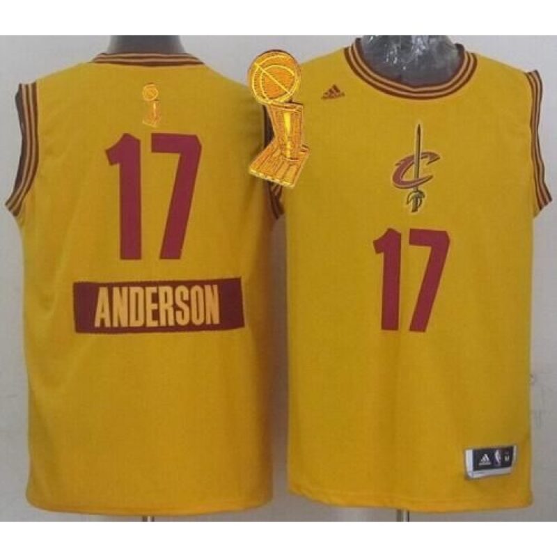 686458c14ed76_1 Cavaliers #17 Anderson Varejao Yellow 2014-15 Christmas Day The Champions Patch Stitched NBA Jersey