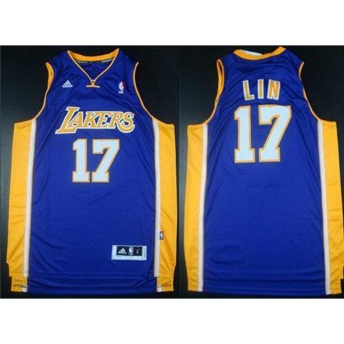 686458f69c06b_1 Revolution 30 Lakers #17 Jeremy Lin Purple Stitched Youth NBA Jersey