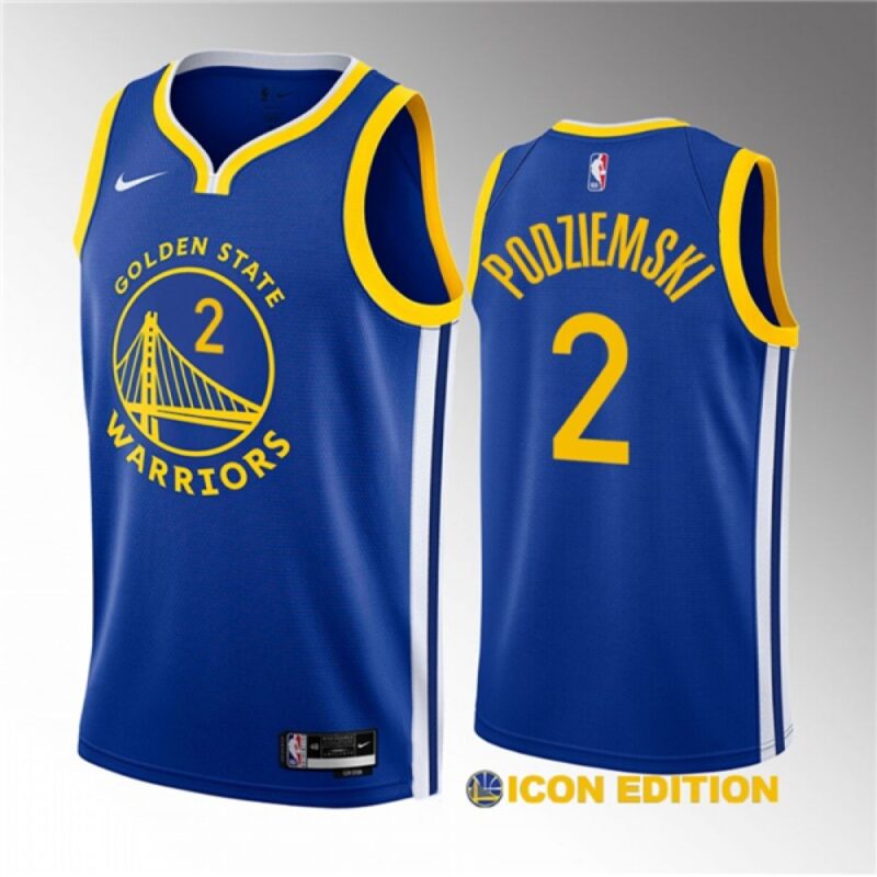 6864590ff0613_1 Men's Golden State Warriors #2 Brandin Podziemski Royal 2023 Draft Icon Edition Swingman Stitched Basketball Jersey
