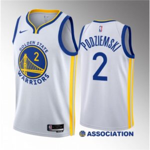 6864591b1e828_1 Men's Golden State Warriors #2 Brandin Podziemski White 2023 Draft Association Edition Swingman Stitched Basketball Jersey