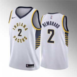 6864593398e70_1 Men's Indiana Pacers #2 Andrew Nembhard White Association Edition Stitched Basketball Jersey