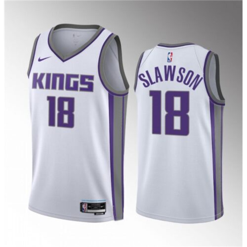 686459495bccd_1 Men's Sacramento Kings #18 Jalen Slawson White 2023 Draft Association Edition Stitched Jersey