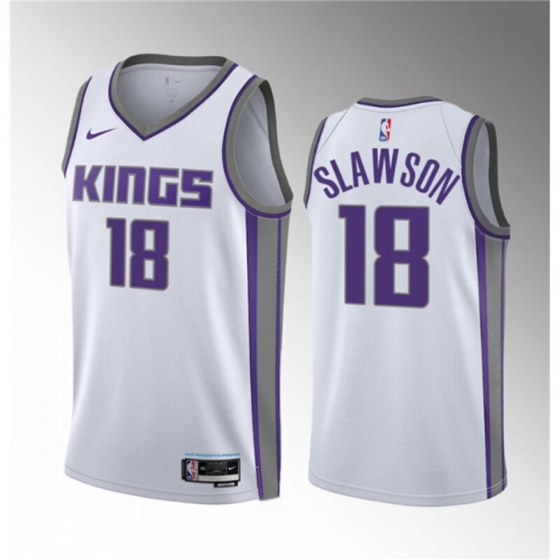 686459495bccd_1 Men's Sacramento Kings #18 Jalen Slawson White 2023 Draft Association Edition Stitched Jersey