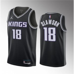 686459540fb77_1 Men's Sacramento Kings #18 Jalen Slawson Black 2023 Draft Statement Edition Stitched Jersey