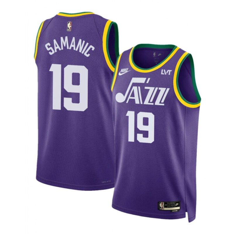 686459578f7ee_1 Men's Utah Jazz #19 Luka Samanic Purple 2023 Classic Edition Stitched Basketball Jersey