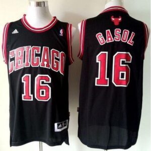 686459b2a51c0_1 Bulls #16 Pau Gasol Black Revolution 30 Stitched Youth NBA Jersey