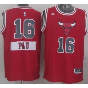 686459b5849a1_1 Bulls #16 Pau Gasol Red 2014-15 Christmas Day Stitched Youth NBA Jersey