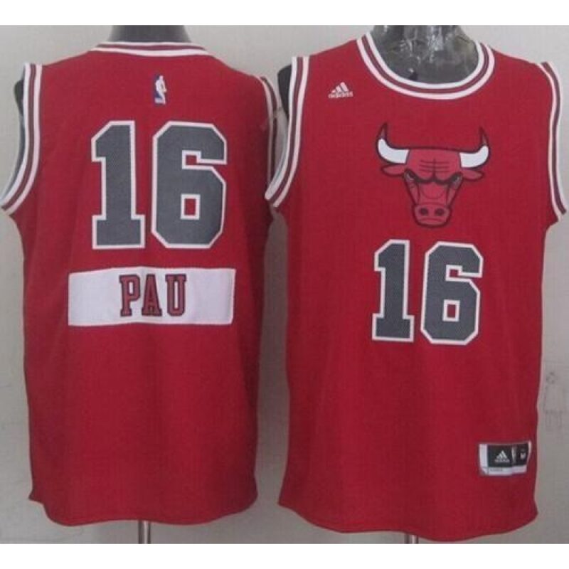 686459b5849a1_1 Bulls #16 Pau Gasol Red 2014-15 Christmas Day Stitched Youth NBA Jersey