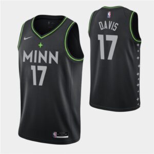 68645a520330f_1 Men's Minnesota Timberwolves #17 Ed Davis 2020-21 Black City Edition Stitched Jersey