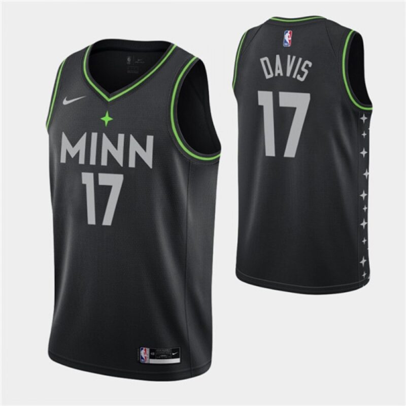 68645a520330f_1 Men's Minnesota Timberwolves #17 Ed Davis 2020-21 Black City Edition Stitched Jersey