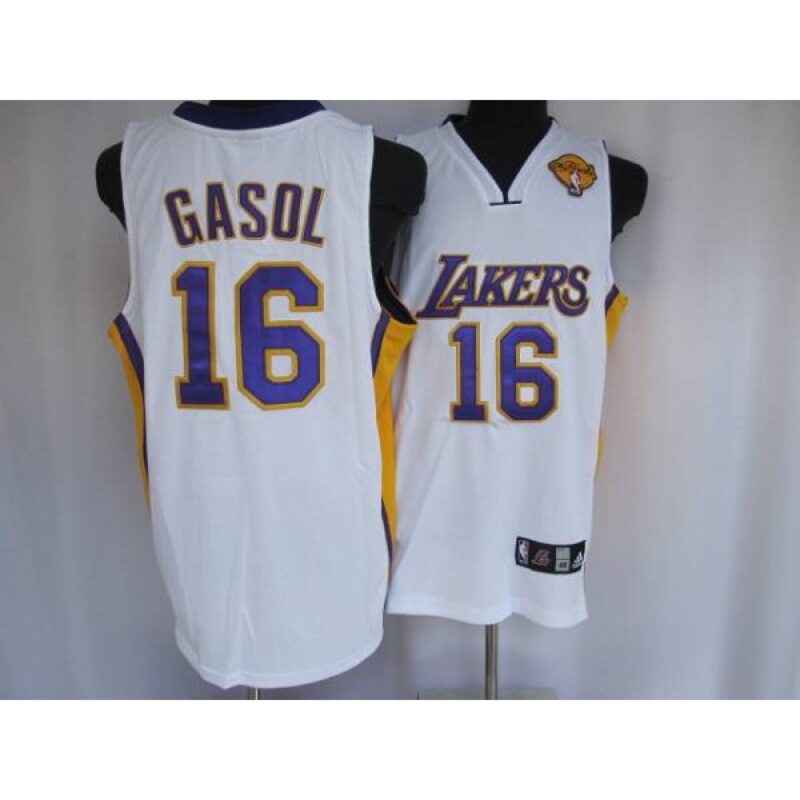 68645aeae94d3_1 Lakers #16 Pau Gasol Stitched White Final Patch NBA Jersey