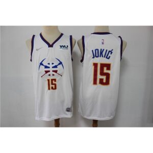 68645b15029a7_1 Men's Denver Nuggets #15 Nikola Jokic White Stitched Jersey