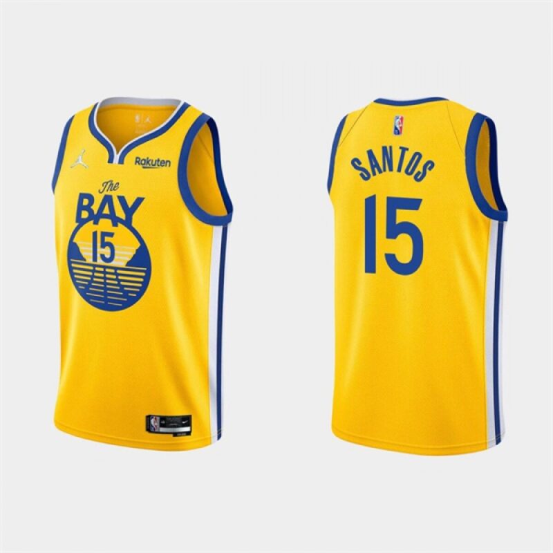 68645b6277a38_1 Men's Golden State Warriors #15 Gui Santos 2022 Yellow Stitched Basketball Jersey
