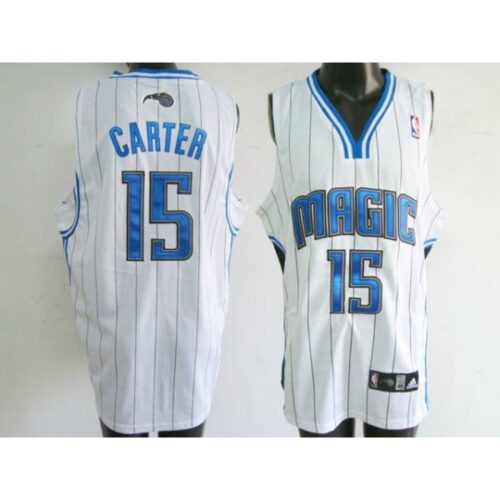 68645b709fd1d_1 Magic #15 Vince Carter Stitched White NBA Jersey