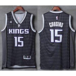 68645b7b4800b_1 Kings #15 DeMarcus Cousins Black New Stitched NBA Jersey
