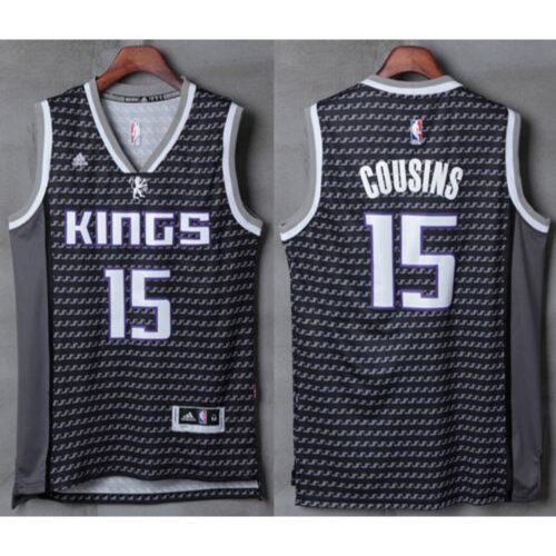68645b7b4800b_1 Kings #15 DeMarcus Cousins Black New Stitched NBA Jersey