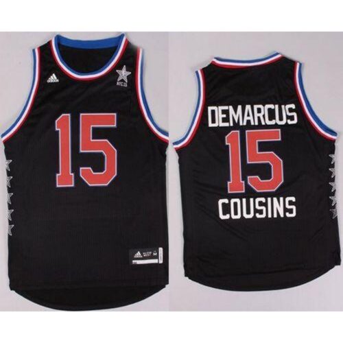 68645b828b003_1 Kings #15 DeMarcus Cousins Black 2015 All Star Stitched NBA Jersey