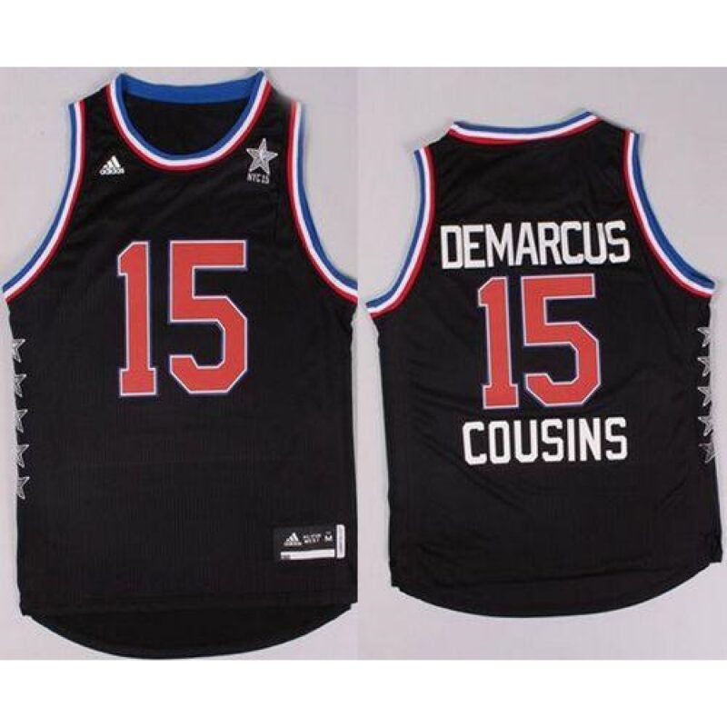 68645b828b003_1 Kings #15 DeMarcus Cousins Black 2015 All Star Stitched NBA Jersey
