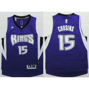 Kings #15 DeMarcus Cousins Purple Revolution 30 Stitched NBA Jersey